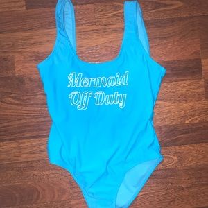 One Piece Graphic Bathing Suit